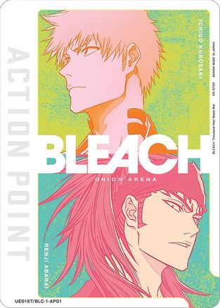 Action Point Card (AP01) (Ichigo Kurosaki/Renji Abarai) (UE01ST/BLC-1-AP01) [BLEACH: Thousand-Year Blood War Starter Deck]