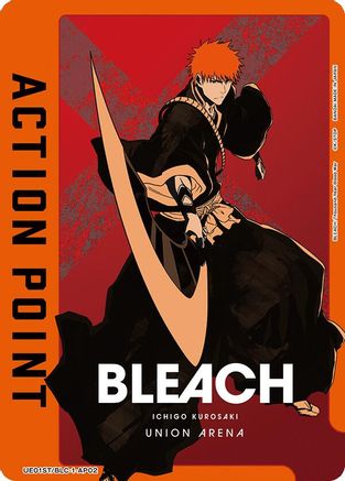 Action Point Card (AP02) (Ichigo Kurosaki) (UE01ST/BLC-1-AP02) [BLEACH: Thousand-Year Blood War Starter Deck] Foil - Deck Out Gaming