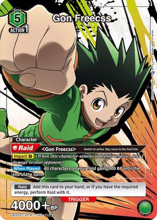 Gon Freecss (102) (SR*) (UE02ST/HTR-1-102) [Hunter x Hunter Starter Deck] Foil - Deck Out Gaming