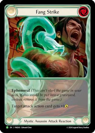 Fang Strike - FAB243 (FAB243) [Flesh and Blood: Promo Cards] Cold Foil - Deck Out Gaming