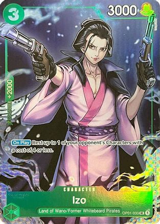 Izo (Premium Card Collection -BANDAI CARD GAMES Fest. 23-24 Edition-) (OP01-033) [One Piece Promotion Cards] Foil - Deck Out Gaming