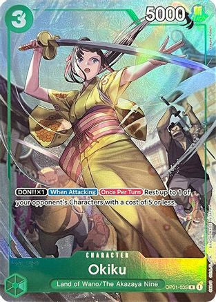 Okiku (Premium Card Collection -BANDAI CARD GAMES Fest. 23-24 Edition-) (OP01-035) [One Piece Promotion Cards] Foil - Deck Out Gaming