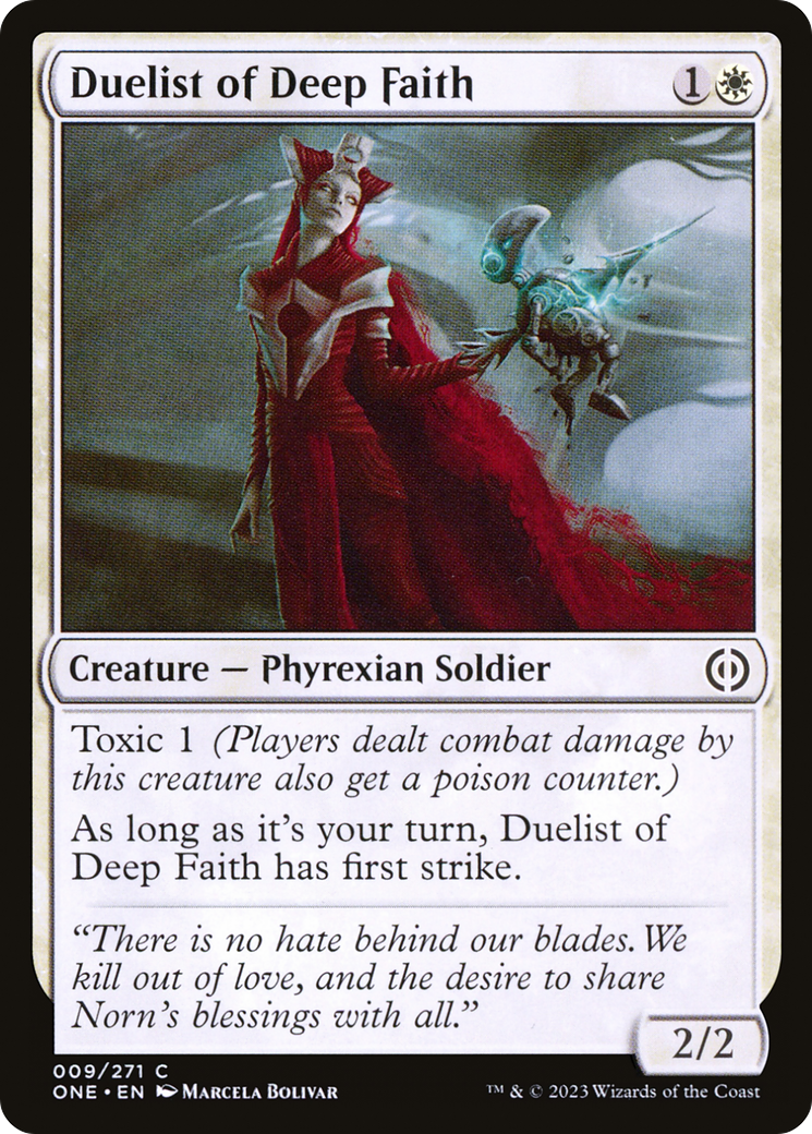 Duelist of Deep Faith (9) [Phyrexia: All Will Be One] foil - Deck Out Gaming