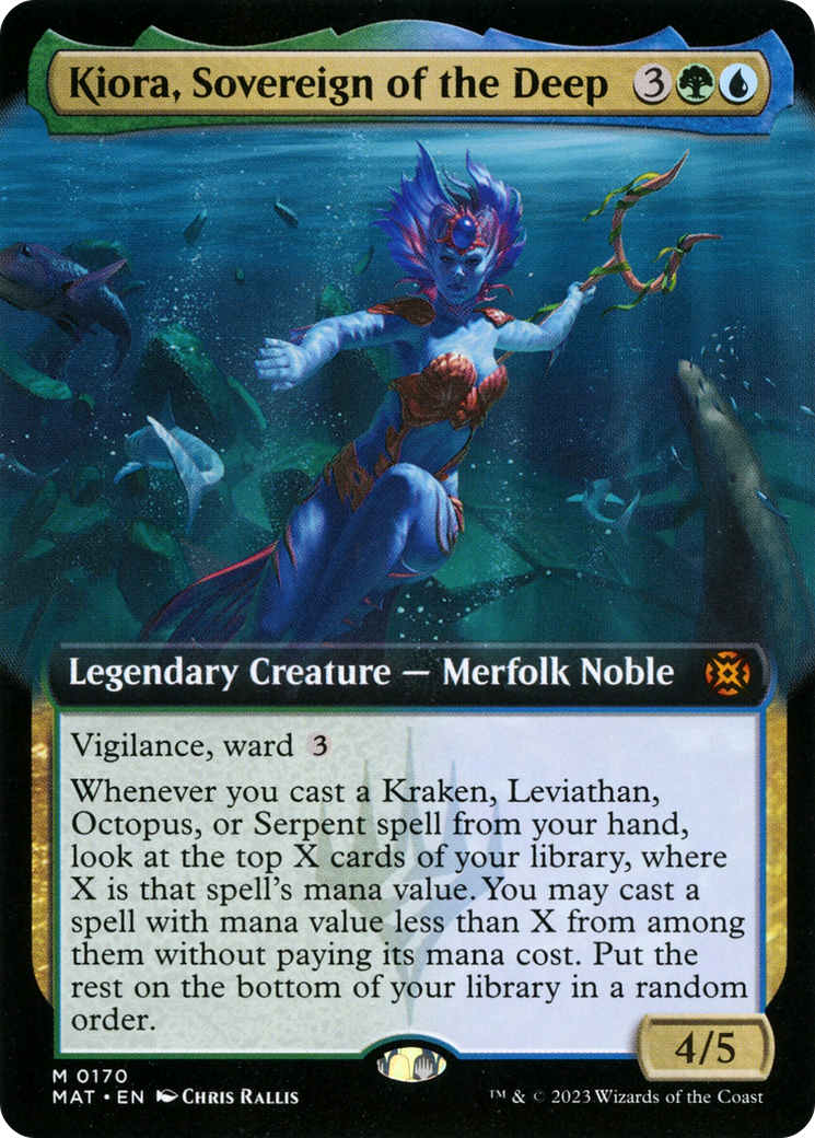 Kiora, Sovereign of the Deep (Extended Art) (170) [March of the Machine: The Aftermath] foil - Deck Out Gaming