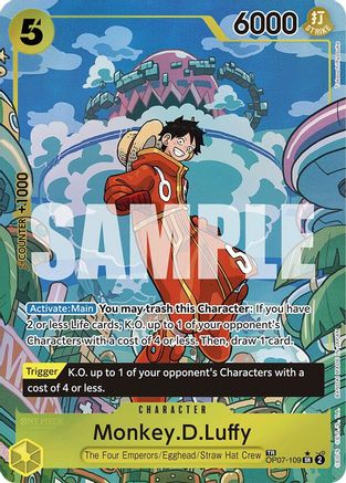 Monkey.D.Luffy (SP) (OP07-109) [Two Legends] Foil - Deck Out Gaming