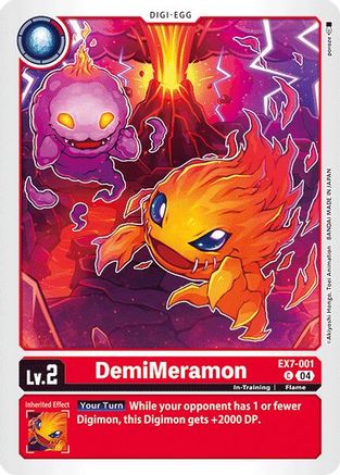 DemiMeramon (EX7-001) [Digimon LIBERATOR] - Deck Out Gaming