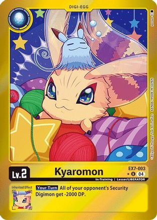 Kyaromon (Foil) (EX7-003) [Digimon LIBERATOR] Foil - Deck Out Gaming