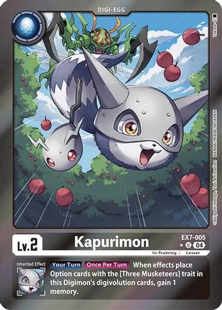 Kapurimon (Foil) (EX7-005) [Digimon LIBERATOR] Foil - Deck Out Gaming