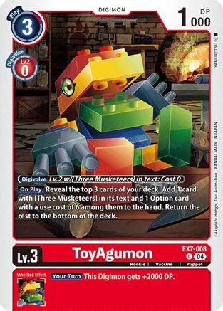 ToyAgumon - EX7-008 (EX7-008) [Digimon LIBERATOR] - Deck Out Gaming