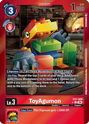 ToyAgumon - EX7-008 (Foil) (EX7-008) [Digimon LIBERATOR] Foil - Deck Out Gaming