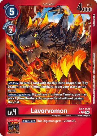 Lavorvomon (Foil) (EX7-009) [Digimon LIBERATOR] Foil - Deck Out Gaming