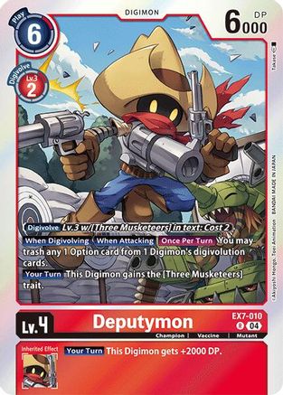 Deputymon (EX7-010) [Digimon LIBERATOR] Foil - Deck Out Gaming