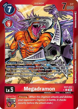 Megadramon (Foil) (EX7-011) [Digimon LIBERATOR] Foil - Deck Out Gaming