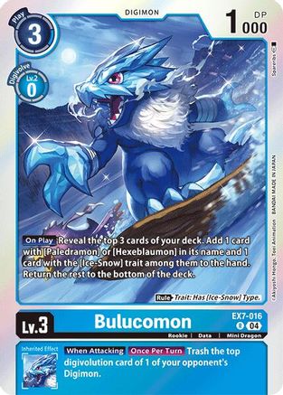 Bulucomon (EX7-016) [Digimon LIBERATOR] Foil - Deck Out Gaming