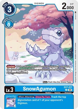 SnowAgumon (EX7-017) [Digimon LIBERATOR] - Deck Out Gaming