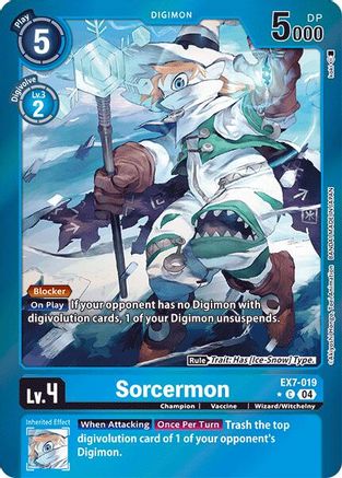 Sorcermon (Foil) (EX7-019) [Digimon LIBERATOR] Foil - Deck Out Gaming