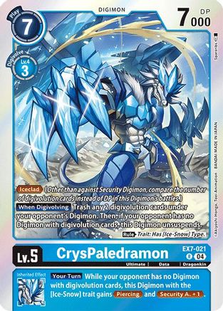 CrysPaledramon (EX7-021) [Digimon LIBERATOR] Foil - Deck Out Gaming