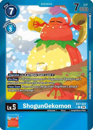 ShogunGekomon (Foil) (EX7-022) [Digimon LIBERATOR] Foil