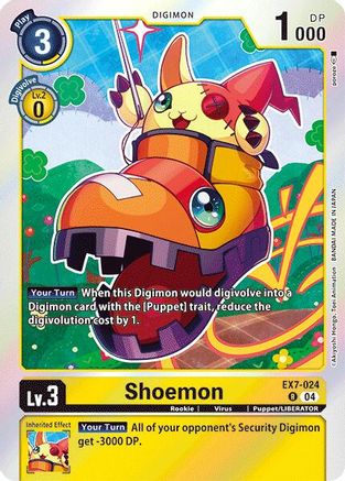 Shoemon (EX7-024) [Digimon LIBERATOR] Foil - Deck Out Gaming