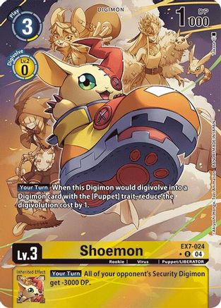 Shoemon (Alternate Art) (EX7-024) [Digimon LIBERATOR] Foil - Deck Out Gaming