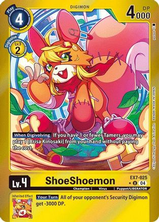 ShoeShoemon (Foil) (EX7-025) [Digimon LIBERATOR] Foil