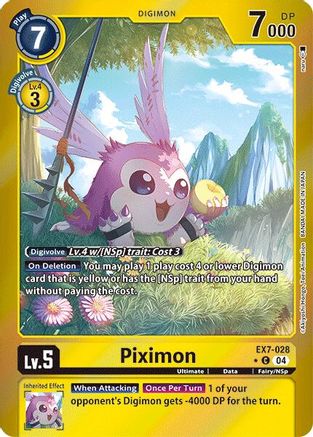 Piximon (Foil) (EX7-028) [Digimon LIBERATOR] Foil - Deck Out Gaming