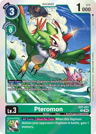 Pteromon (EX7-031) [Digimon LIBERATOR] Foil - Deck Out Gaming