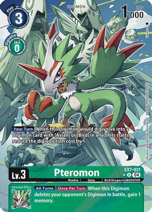 Pteromon (Alternate Art) (EX7-031) [Digimon LIBERATOR] Foil - Deck Out Gaming