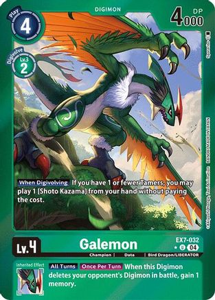 Galemon (Foil) (EX7-032) [Digimon LIBERATOR] Foil - Deck Out Gaming