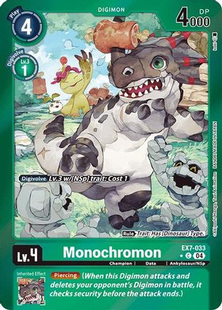 Monochromon (Foil) (EX7-033) [Digimon LIBERATOR] Foil - Deck Out Gaming