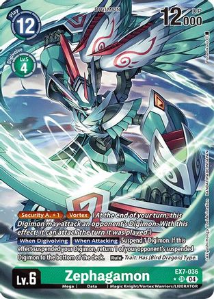 Zephagamon (Alternate Art) (EX7-036) [Digimon LIBERATOR] Foil - Deck Out Gaming