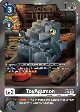 ToyAgumon - EX7-040 (Foil) (EX7-040) [Digimon LIBERATOR] Foil - Deck Out Gaming