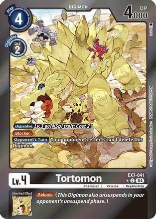 Tortomon (Foil) (EX7-041) [Digimon LIBERATOR] Foil - Deck Out Gaming