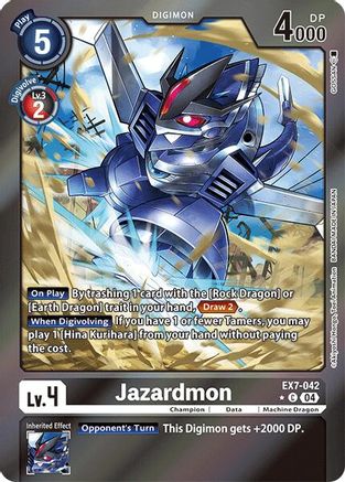 Jazardmon (Foil) (EX7-042) [Digimon LIBERATOR] Foil - Deck Out Gaming