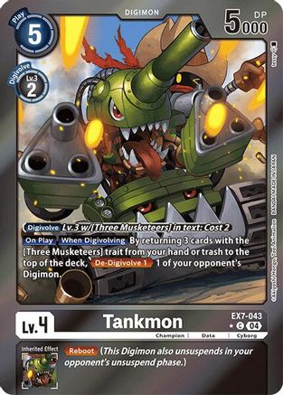 Tankmon (Foil) (EX7-043) [Digimon LIBERATOR] Foil