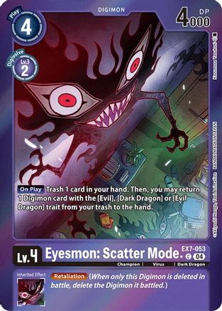 Eyesmon: Scatter Mode (Foil) (EX7-053) [Digimon LIBERATOR] Foil - Deck Out Gaming