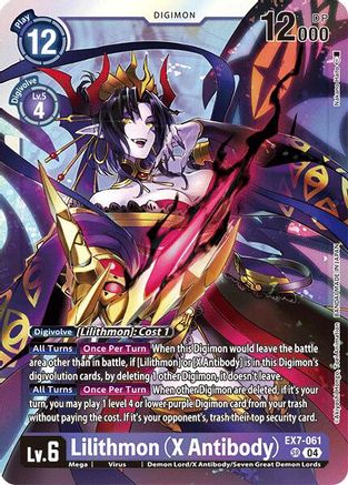 Lilithmon (X Antibody) (EX7-061) [Digimon LIBERATOR] Foil - Deck Out Gaming