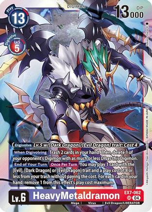 HeavyMetaldramon (EX7-062) [Digimon LIBERATOR] Foil - Deck Out Gaming