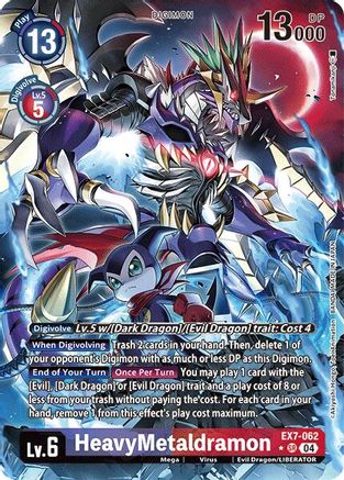 HeavyMetaldramon (Alternate Art) (EX7-062) [Digimon LIBERATOR] Foil - Deck Out Gaming