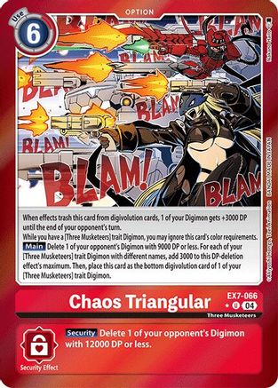 Chaos Triangular (Foil) (EX7-066) [Digimon LIBERATOR] Foil - Deck Out Gaming