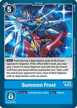 Summon Frost (EX7-067) [Digimon LIBERATOR] - Deck Out Gaming