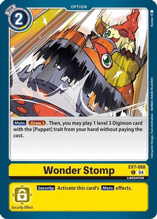 Wonder Stomp (EX7-068) [Digimon LIBERATOR] - Deck Out Gaming