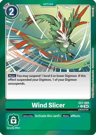 Wind Slicer (Foil) (EX7-069) [Digimon LIBERATOR] Foil - Deck Out Gaming