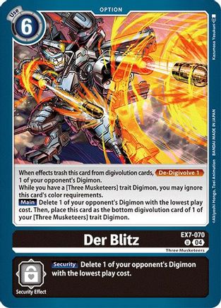 Der Blitz (EX7-070) [Digimon LIBERATOR] - Deck Out Gaming