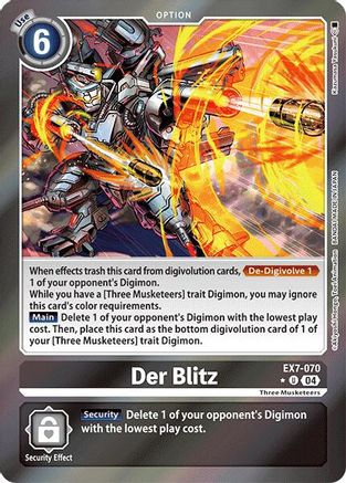 Der Blitz (Foil) (EX7-070) [Digimon LIBERATOR] Foil - Deck Out Gaming