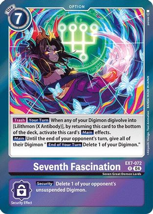 Seventh Fascination (EX7-072) [Digimon LIBERATOR] Foil