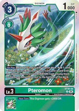 Pteromon (ST18-04) [Starter Deck 18: Guardian Vortex] Foil - Deck Out Gaming
