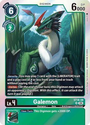 Galemon (ST18-08) [Starter Deck 18: Guardian Vortex] Foil - Deck Out Gaming