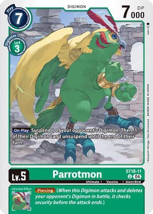 Parrotmon (ST18-11) [Starter Deck 18: Guardian Vortex]