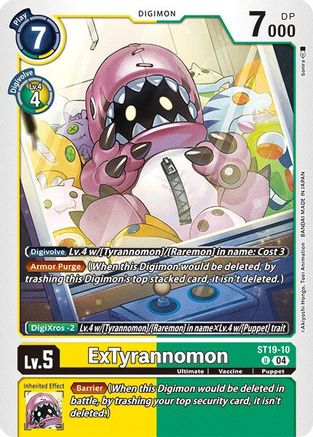 ExTyrannomon (ST19-10) [Starter Deck 19: Fable Waltz]